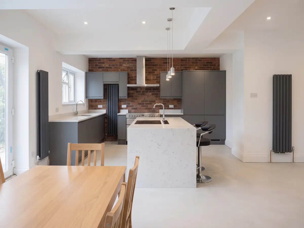 Modern Kitchen — AI redesign preview rendered with Gemini 3 Pro Image, the model behind Compozit's redesigns
